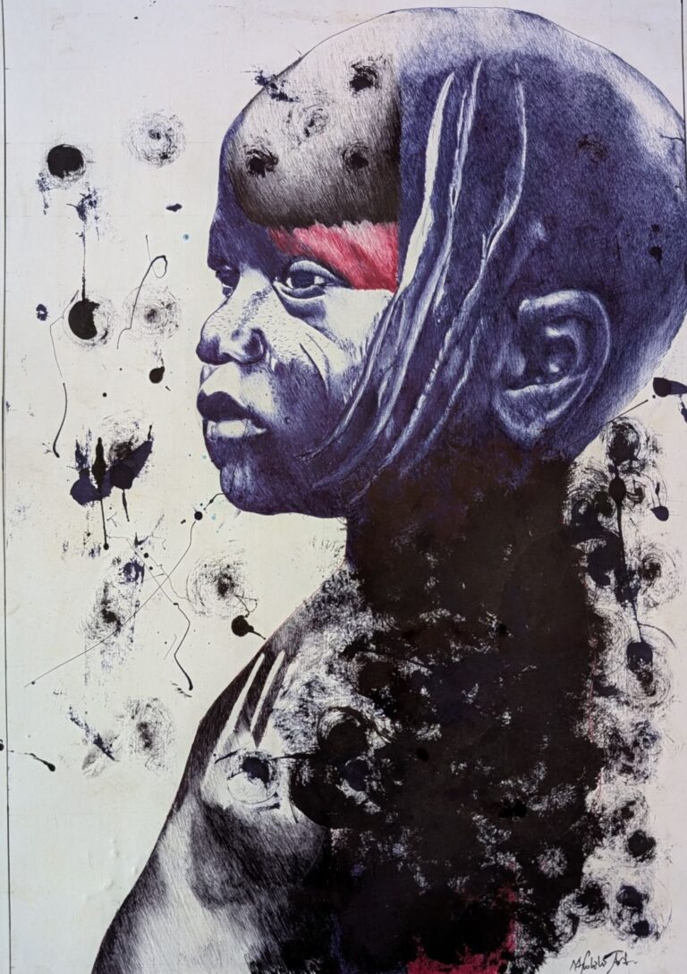 Profile of Child, artwork by Fidel